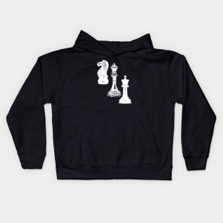 Chess pieces design Kids Hoodie